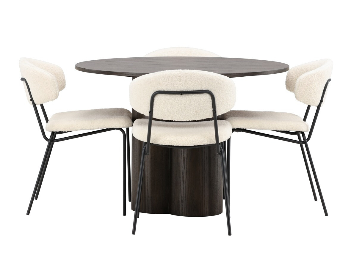 Ēdamistabas komplekts Dallas 4151 (Tumši brūns)