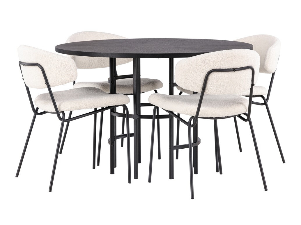 Обеденный гарнитур Dallas 4144 (Чёрный)