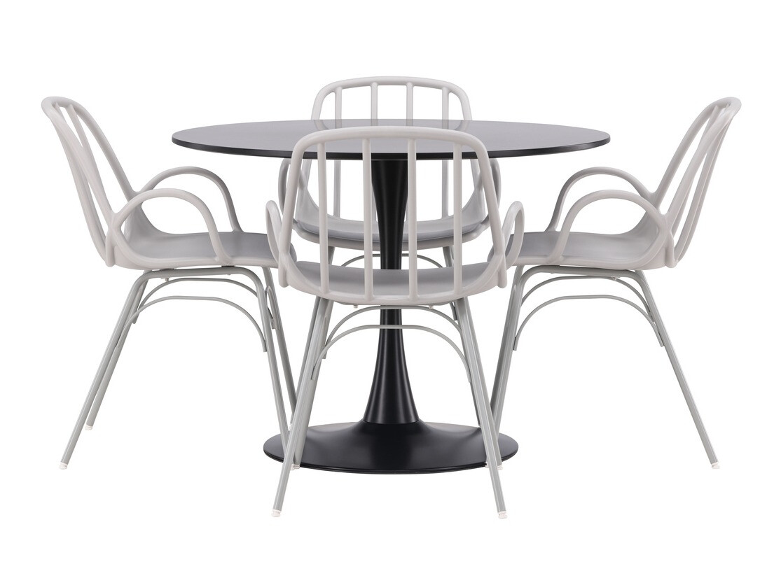 Ēdamistabas komplekts Dallas 4165 (Gaiši pelēks)