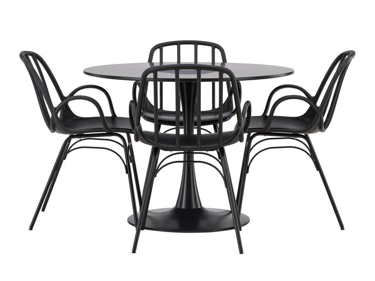 Обеденный гарнитур Dallas 4165 (Чёрный)