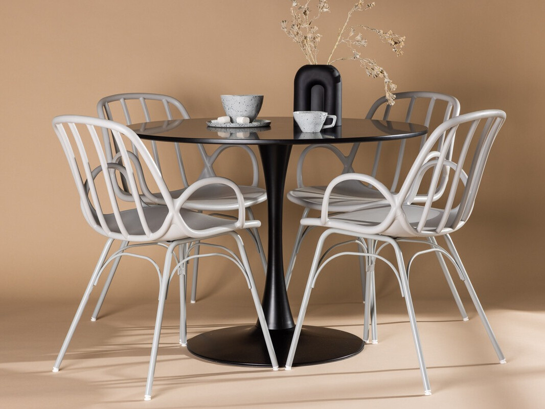 Обеденный гарнитур Dallas 4165 (Светло-серый)