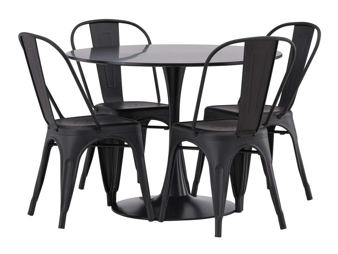 Ēdamistabas komplekts Dallas 4170 (Melns)