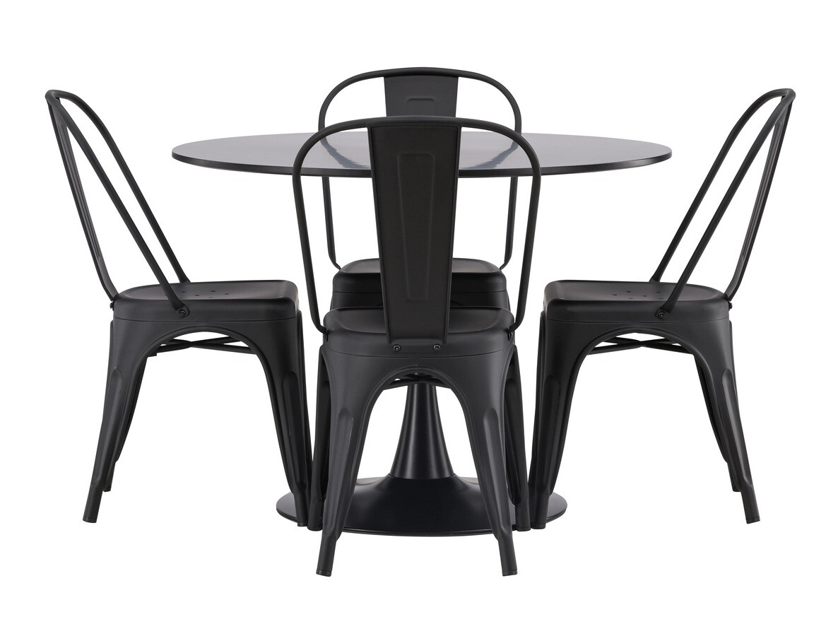 Ēdamistabas komplekts Dallas 4170 (Melns)