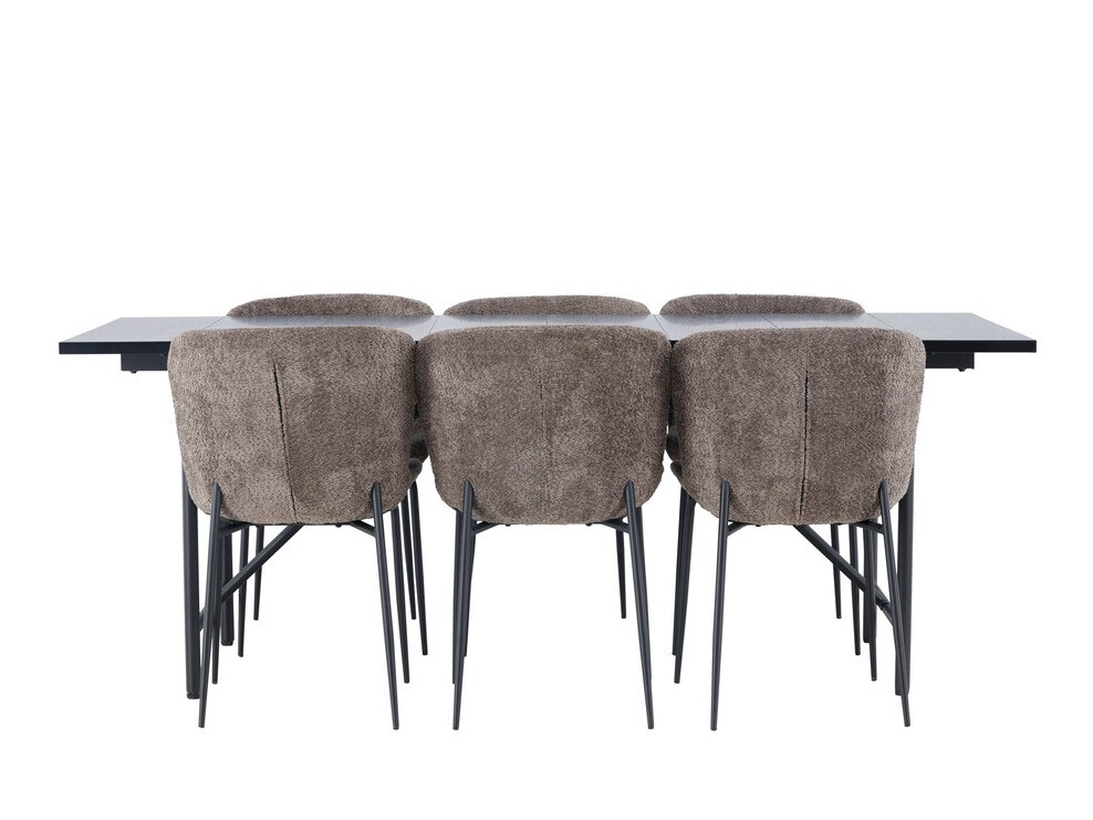 Ēdamistabas komplekts Dallas 4192 (Brūns + Melns)