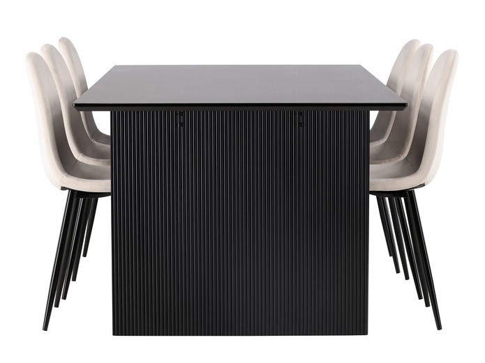 Обеденный гарнитур Dallas 4185 (Бежевый + Чёрный)