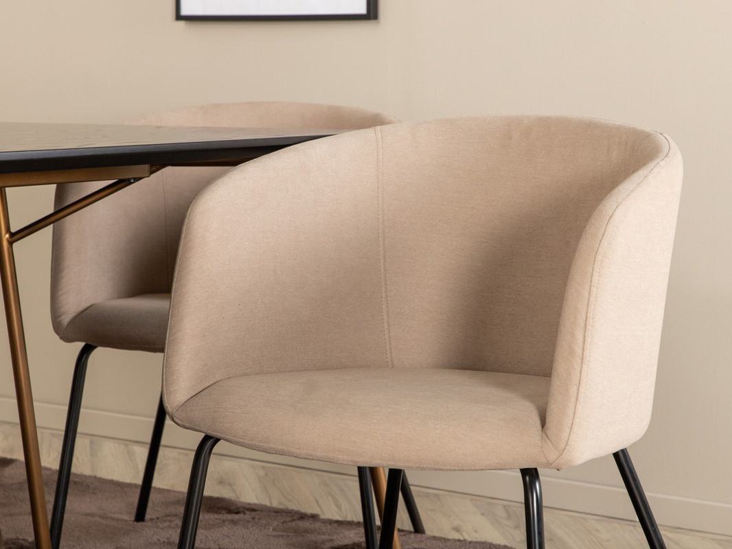 Обеденный гарнитур Dallas 4191 (Бежевый + Чёрный)