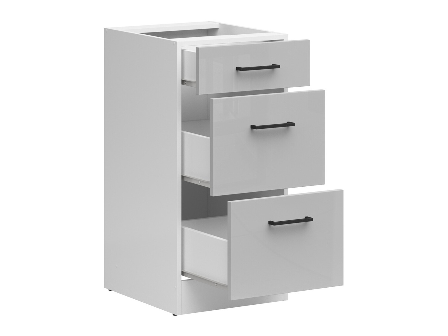 Модульный шкафчик с выдвижными ящиками Line Grey 102