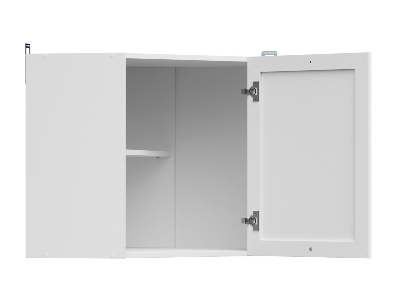 Модульный настенный угловой шкафчик Classic White 106