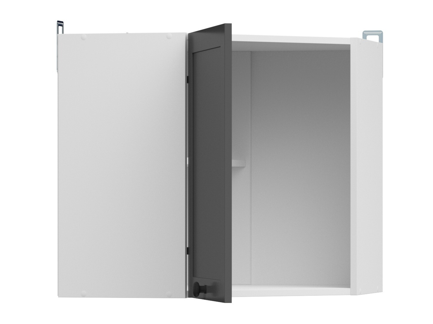 Moduļu piekarams stūra skapis Classic Grey 106