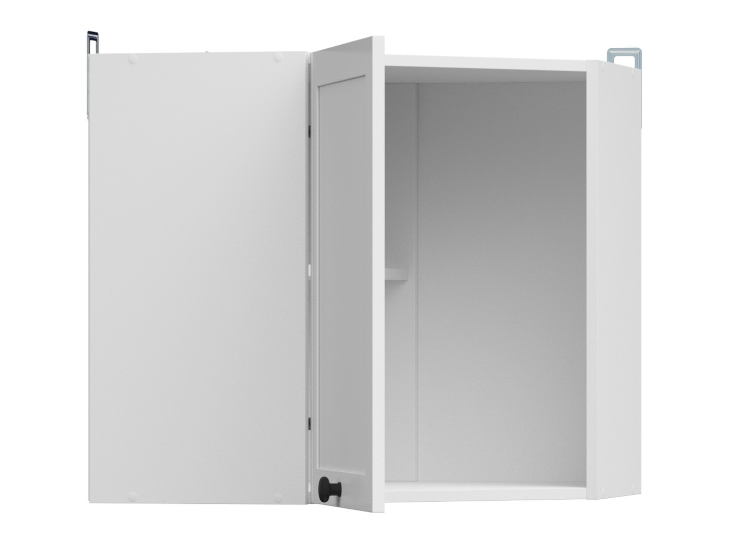 Moduļu piekarams stūra skapis Classic White 106