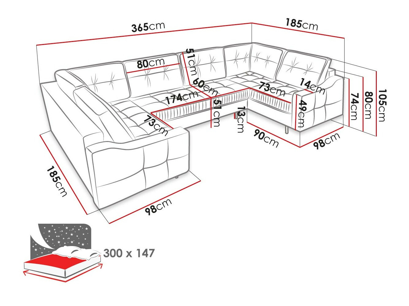 Угловой диван Kingsport 114 (Paros 02)