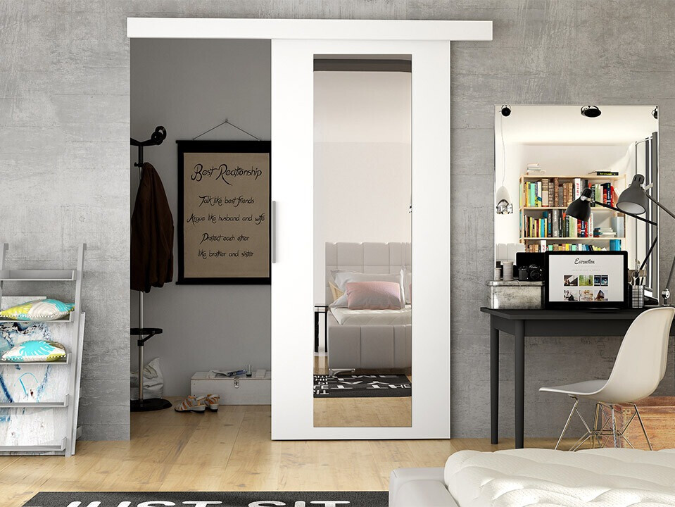 Bīdāmas durvis Closico 175 (Balts)