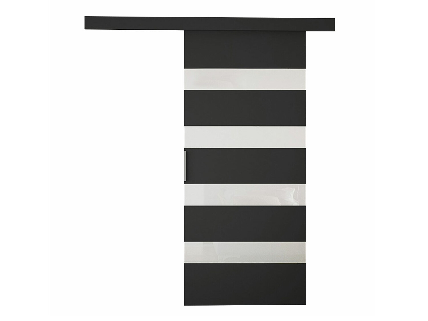 Bīdāmas durvis Closico Materia V (Melns + Balts)