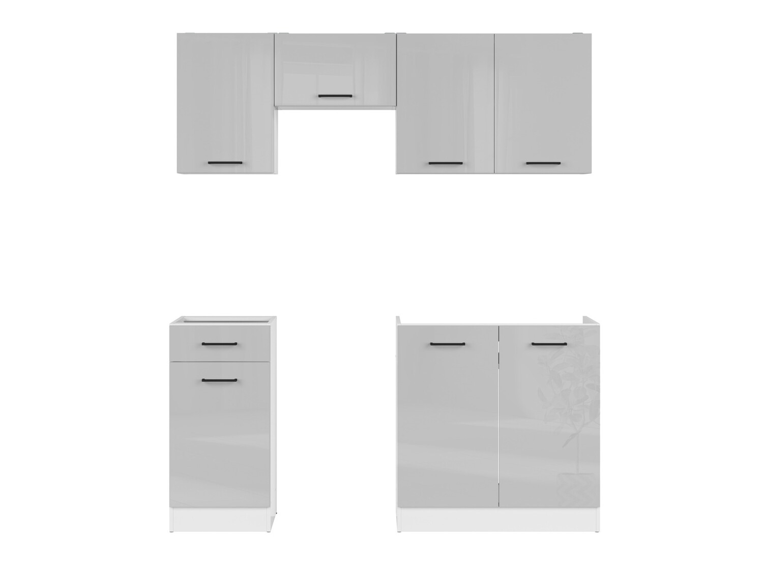 Модульный кухонный гарнитур Line Grey 117