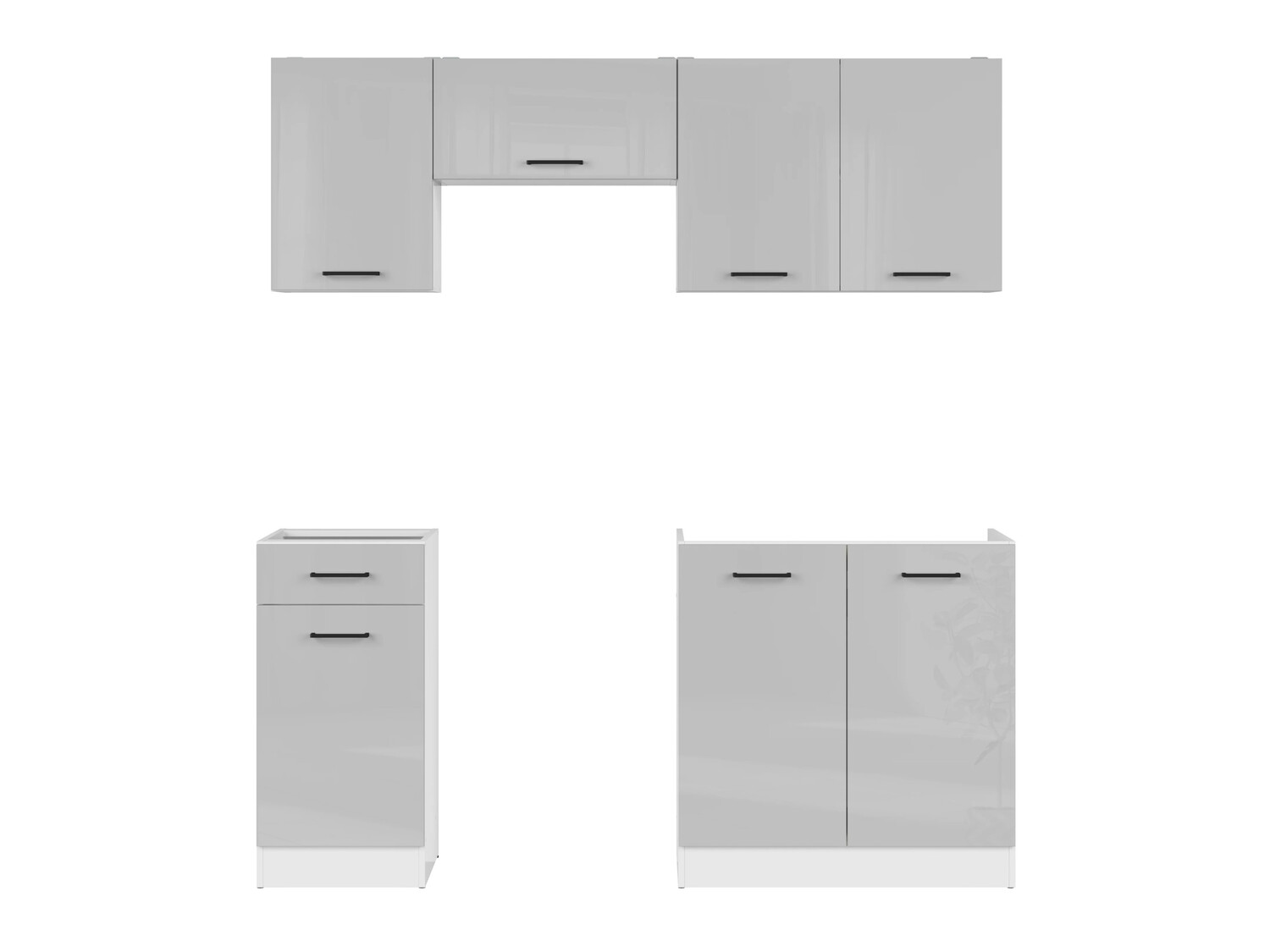 Модульный кухонный гарнитур Line Grey 118