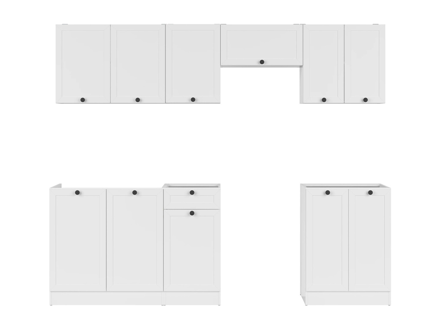 Moduļu virtuves komplekts Classic White 119