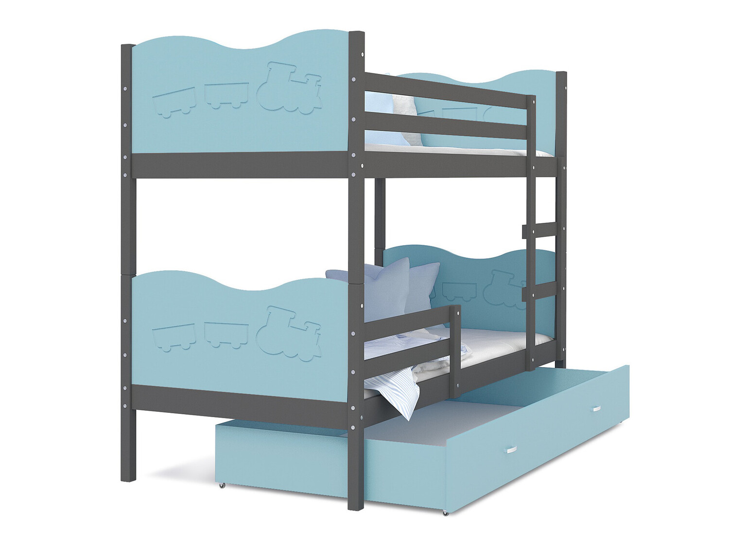 Divstāvu gulta Aurora 111 (Pelēks)