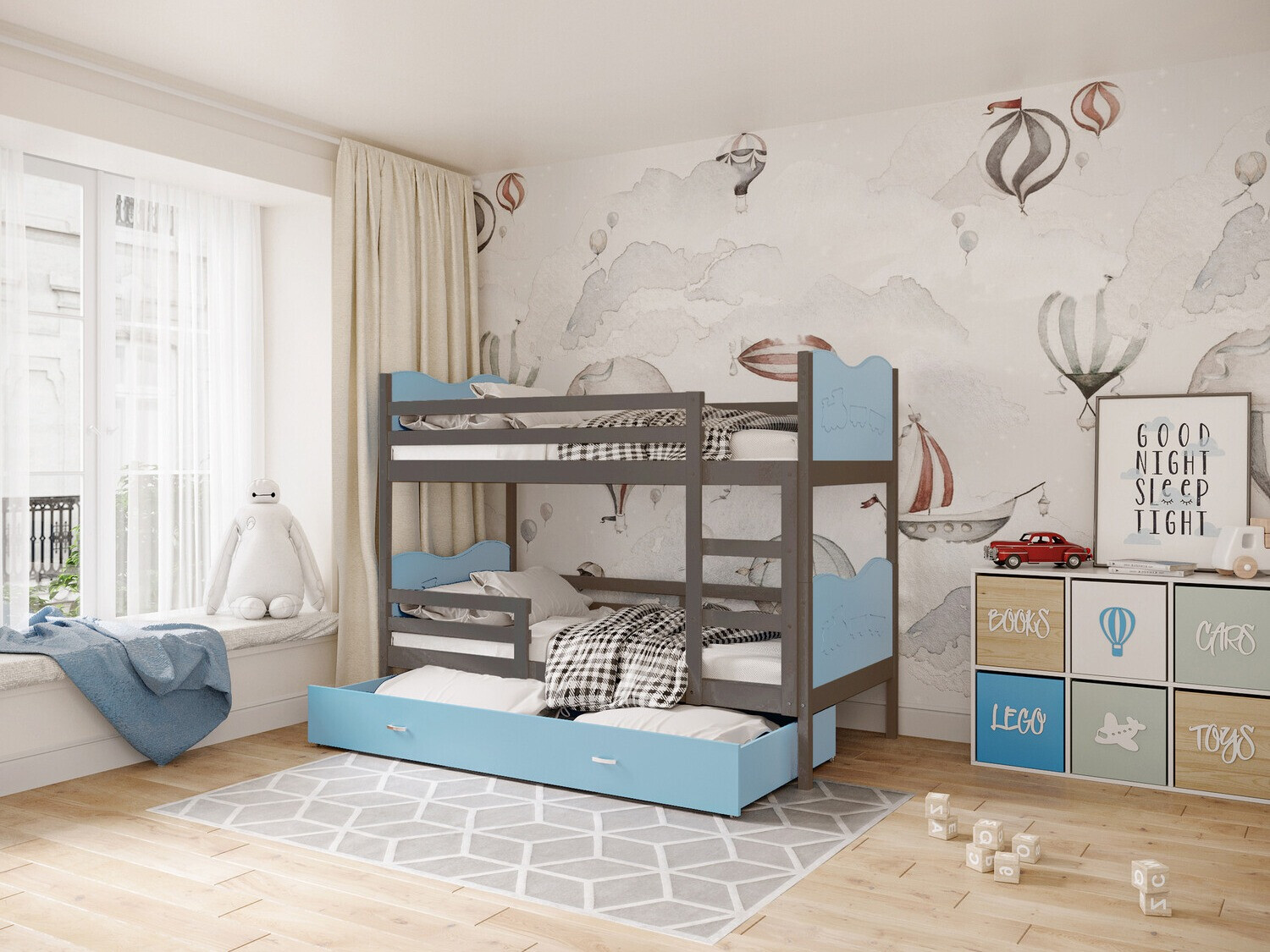 Двухъярусная кровать Aurora 111 (Серый)