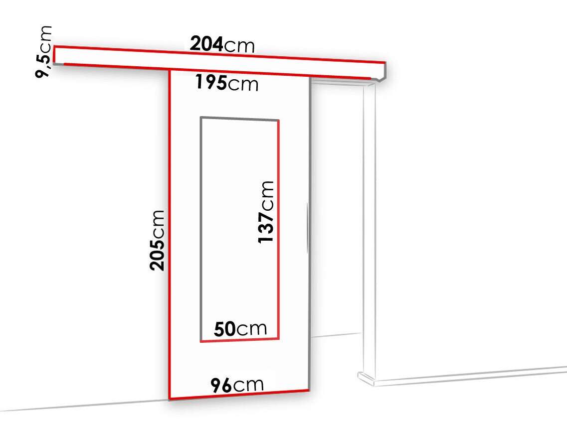 Раздвижные двери Dover 119 (Белый)
