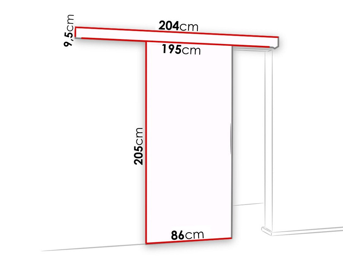 Раздвижные двери Dover 123 (Антрацит + Чёрный)