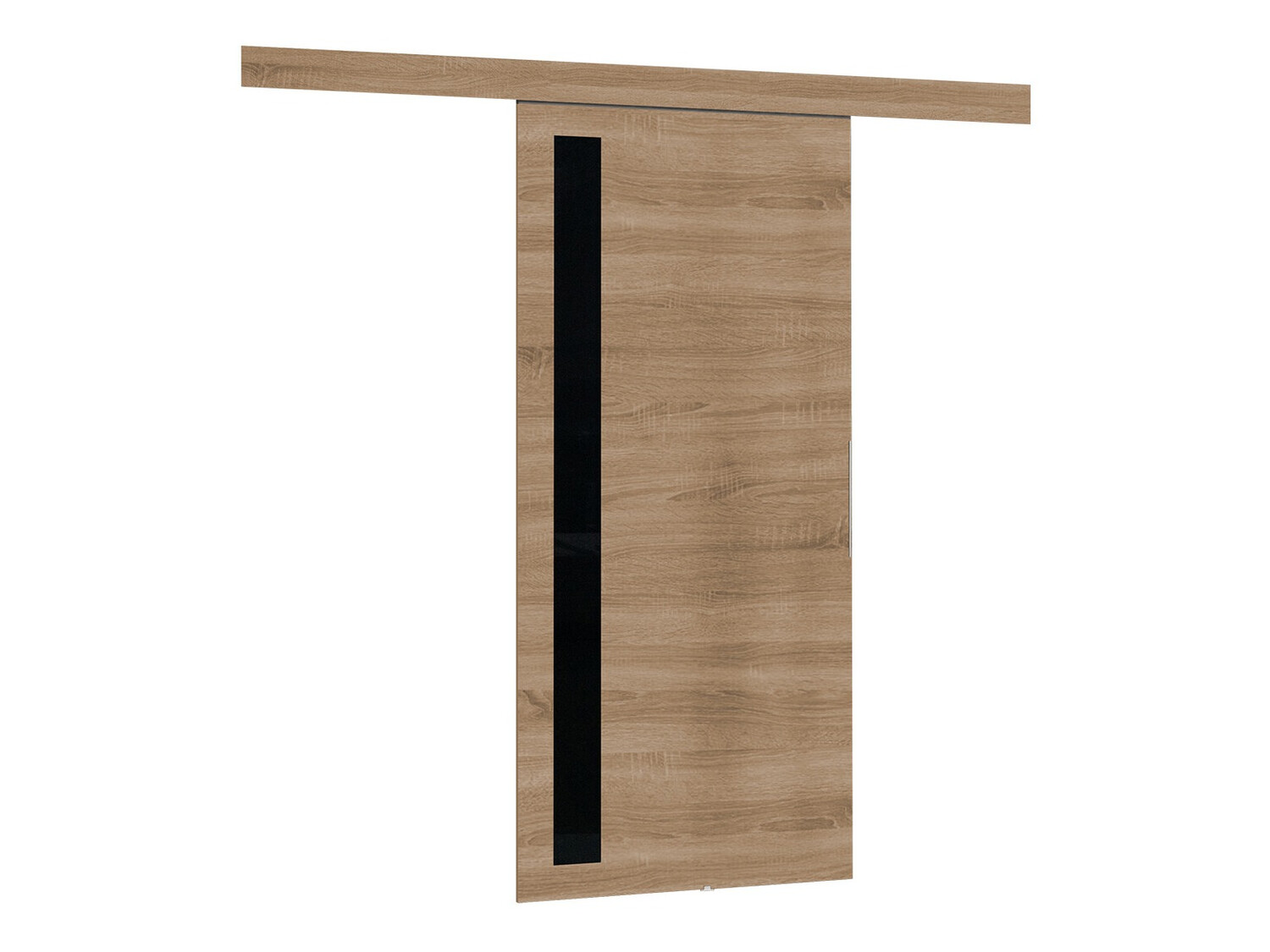 Раздвижные двери Dover 123 (Сонома Дуб + Чёрный)