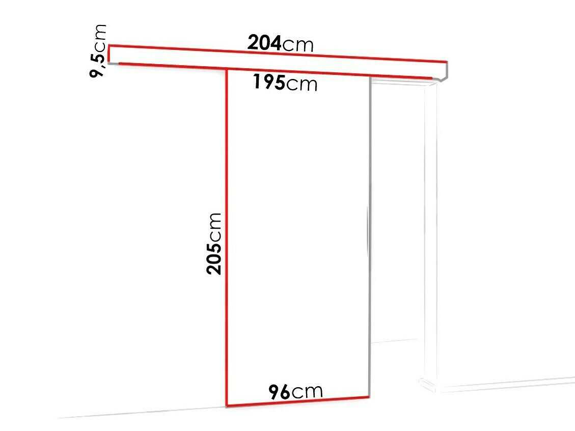 Раздвижные двери Dover 124 (Антрацит + Чёрный)
