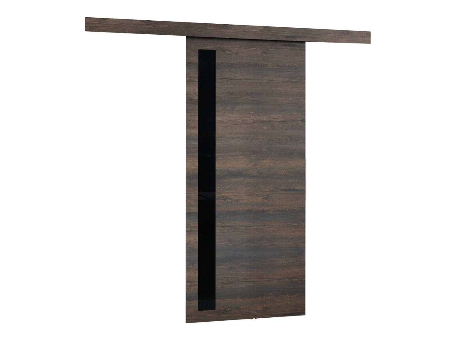 Раздвижные двери Dover 124 (Темный пепел + Чёрный)