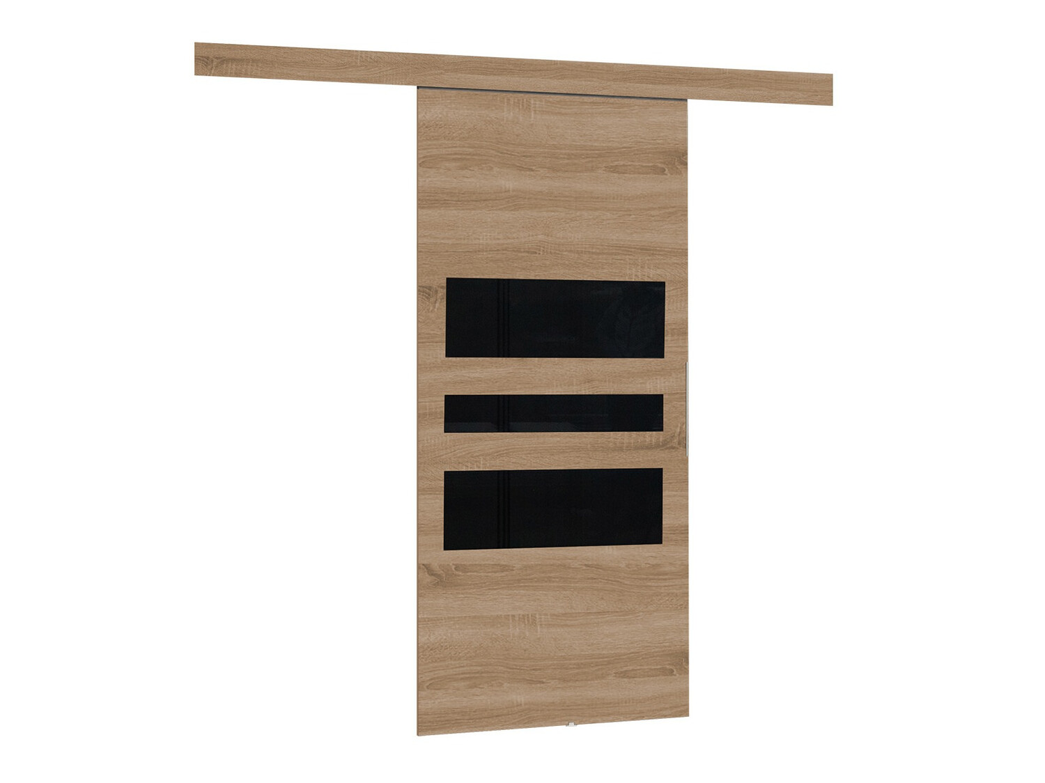 Bīdāmas durvis Dover 138 (Sonomas ozols + Melns)