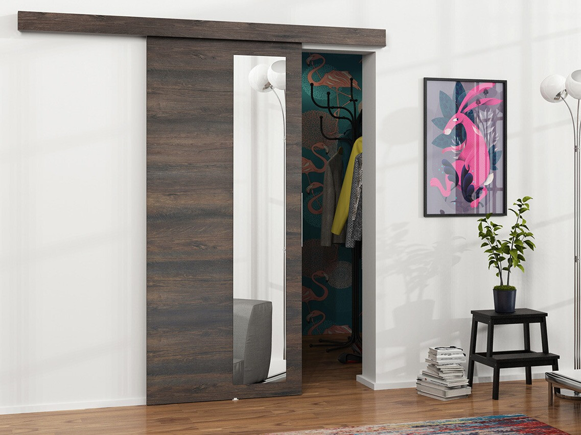 Раздвижные двери Dover 129 (Темный пепел)