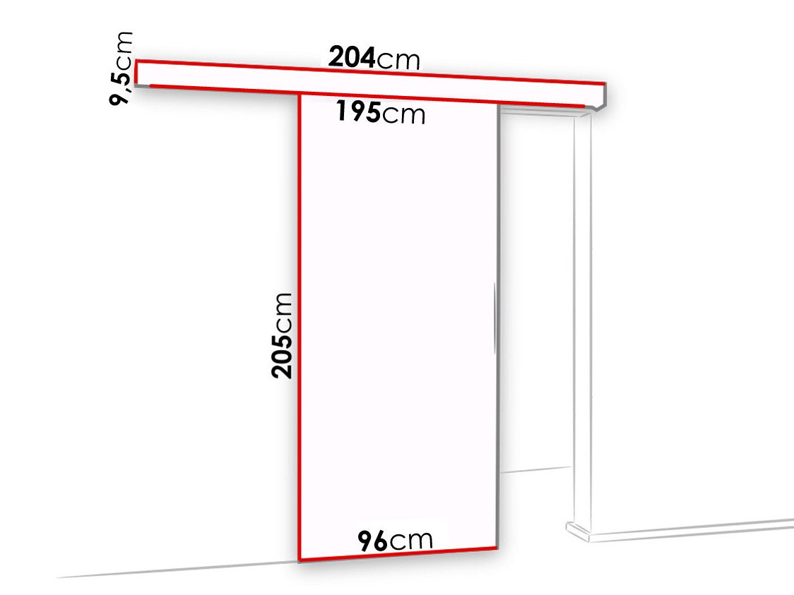 Раздвижные двери Dover 134 (Антрацит + Чёрный)