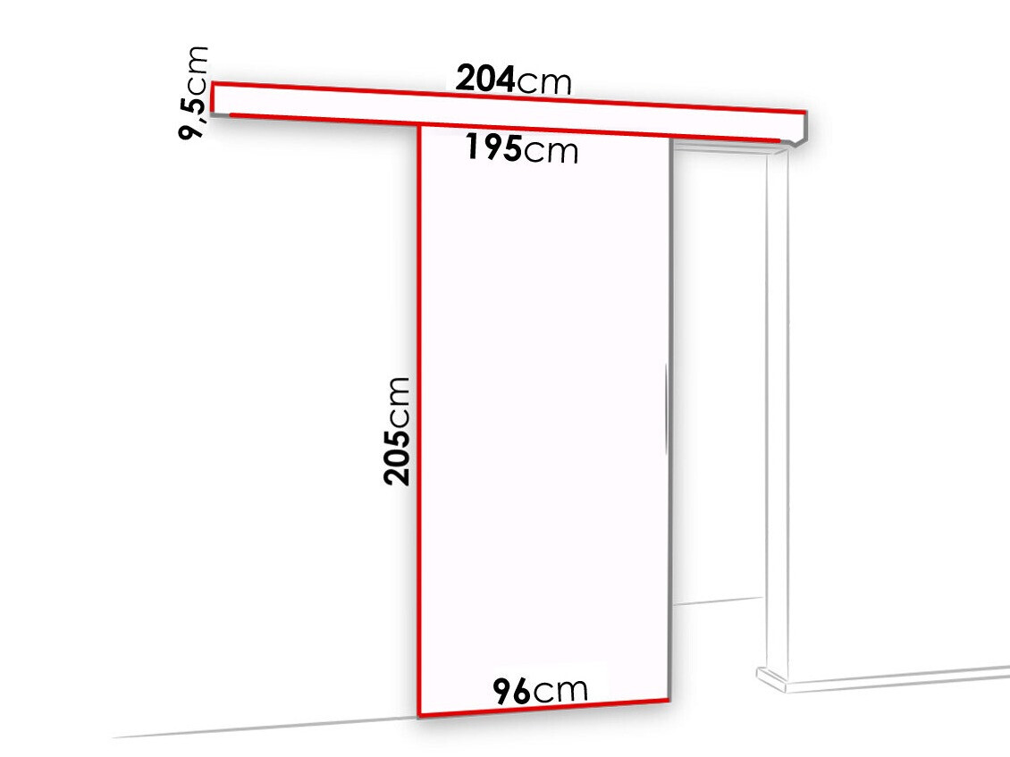 Раздвижные двери Dover 139 (Антрацит + Чёрный)
