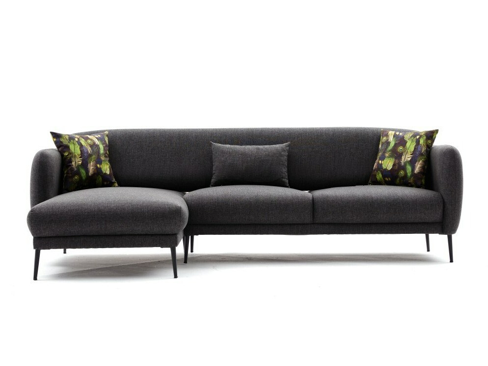 Stūra dīvāns Altadena 128 (Antracīts)