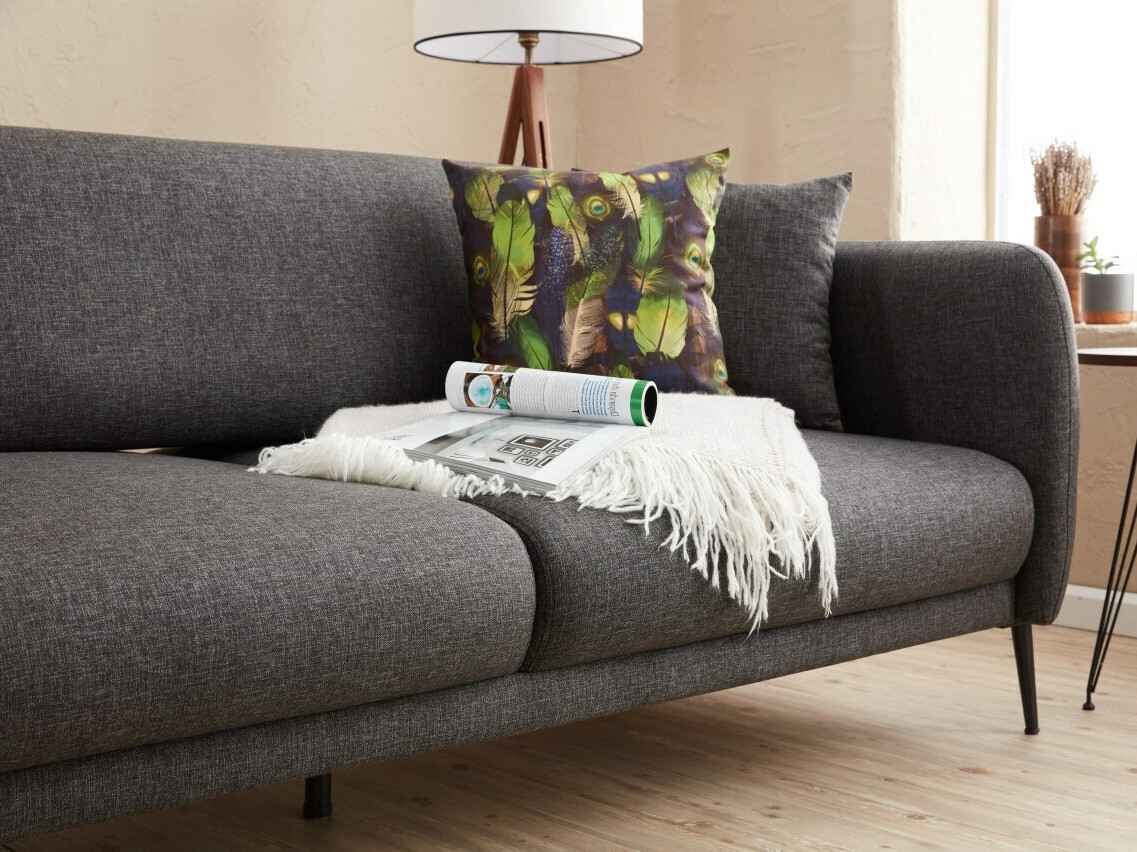 Stūra dīvāns Altadena 128 (Antracīts)