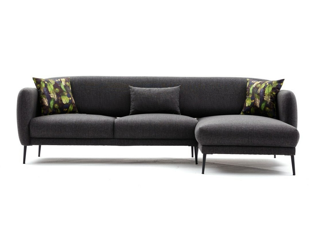 Stūra dīvāns Altadena 128 (Antracīts)