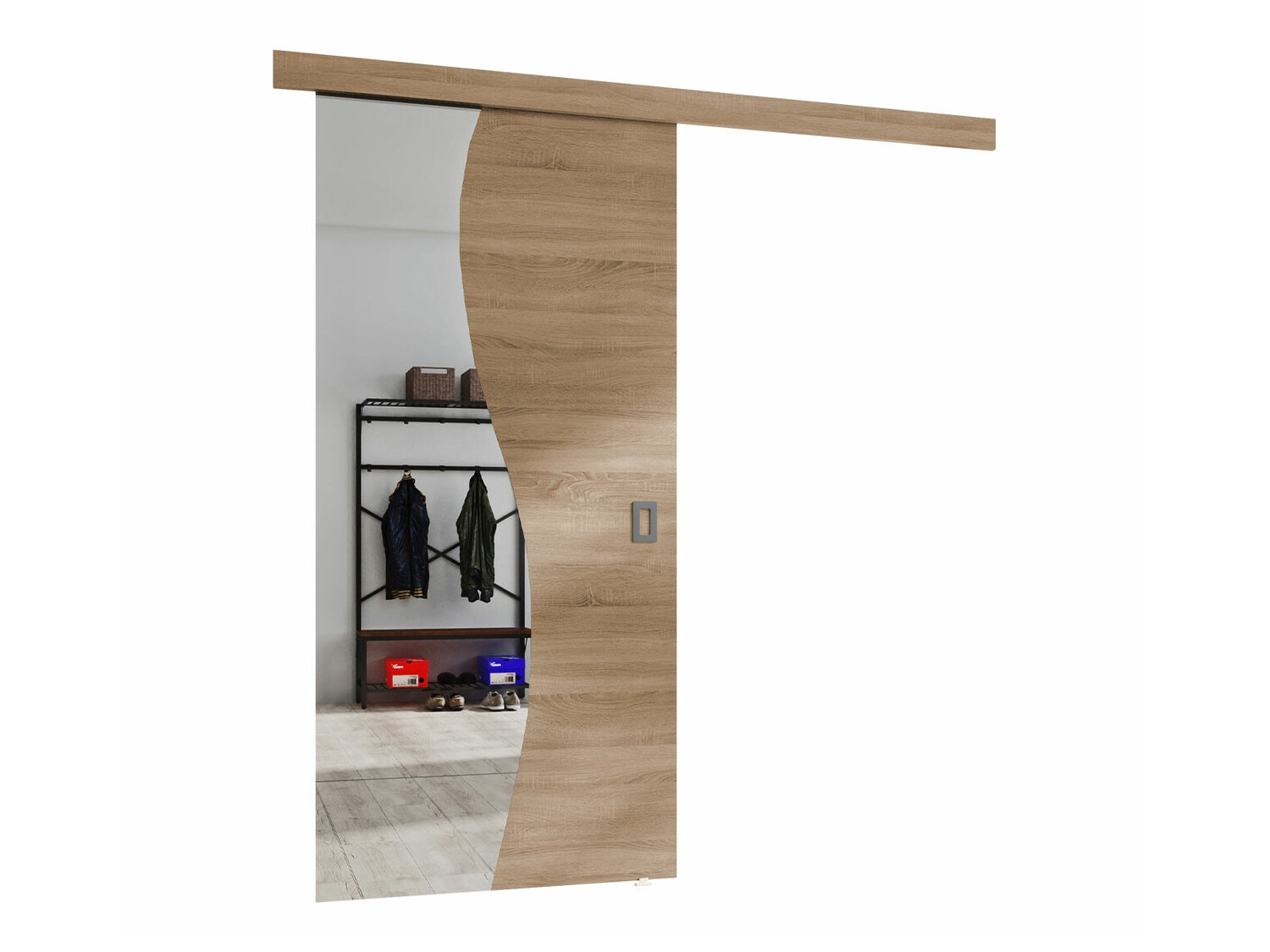 Bīdāmas durvis Dover 150 (Sonomas ozols)