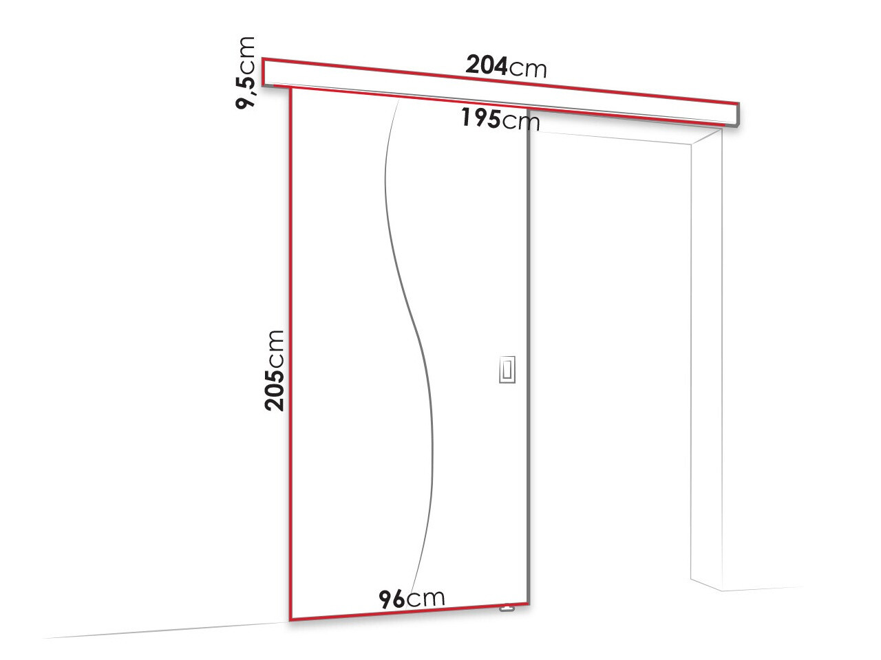Bīdāmas durvis Dover 151 (Sonomas ozols)
