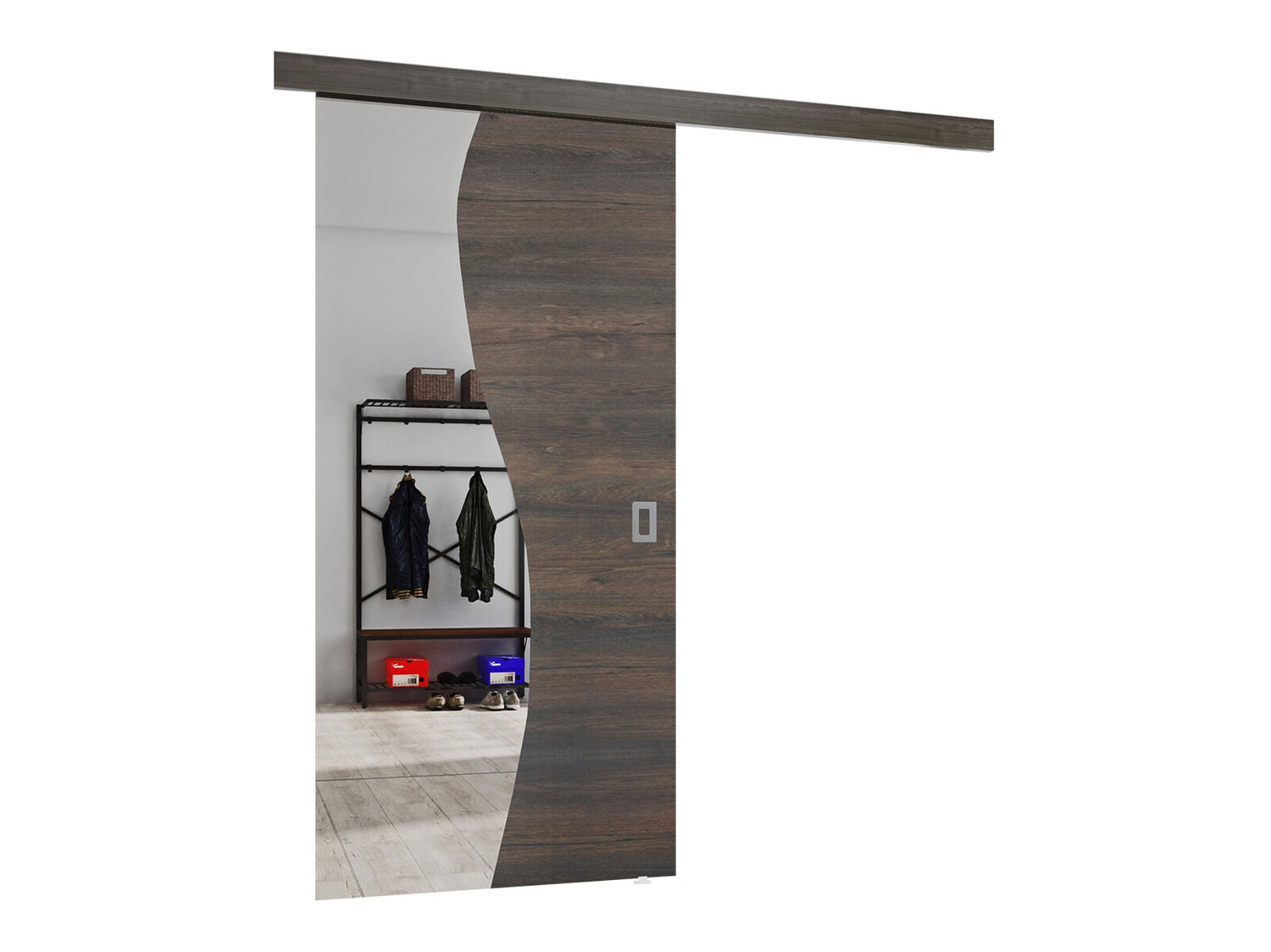 Bīdāmas durvis Dover 152 (Tumši pelni)