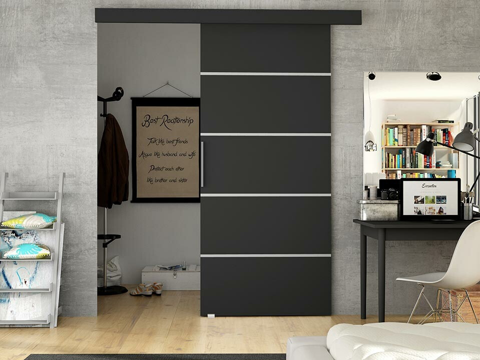 Bīdāmas durvis Closico 181 (Melns)