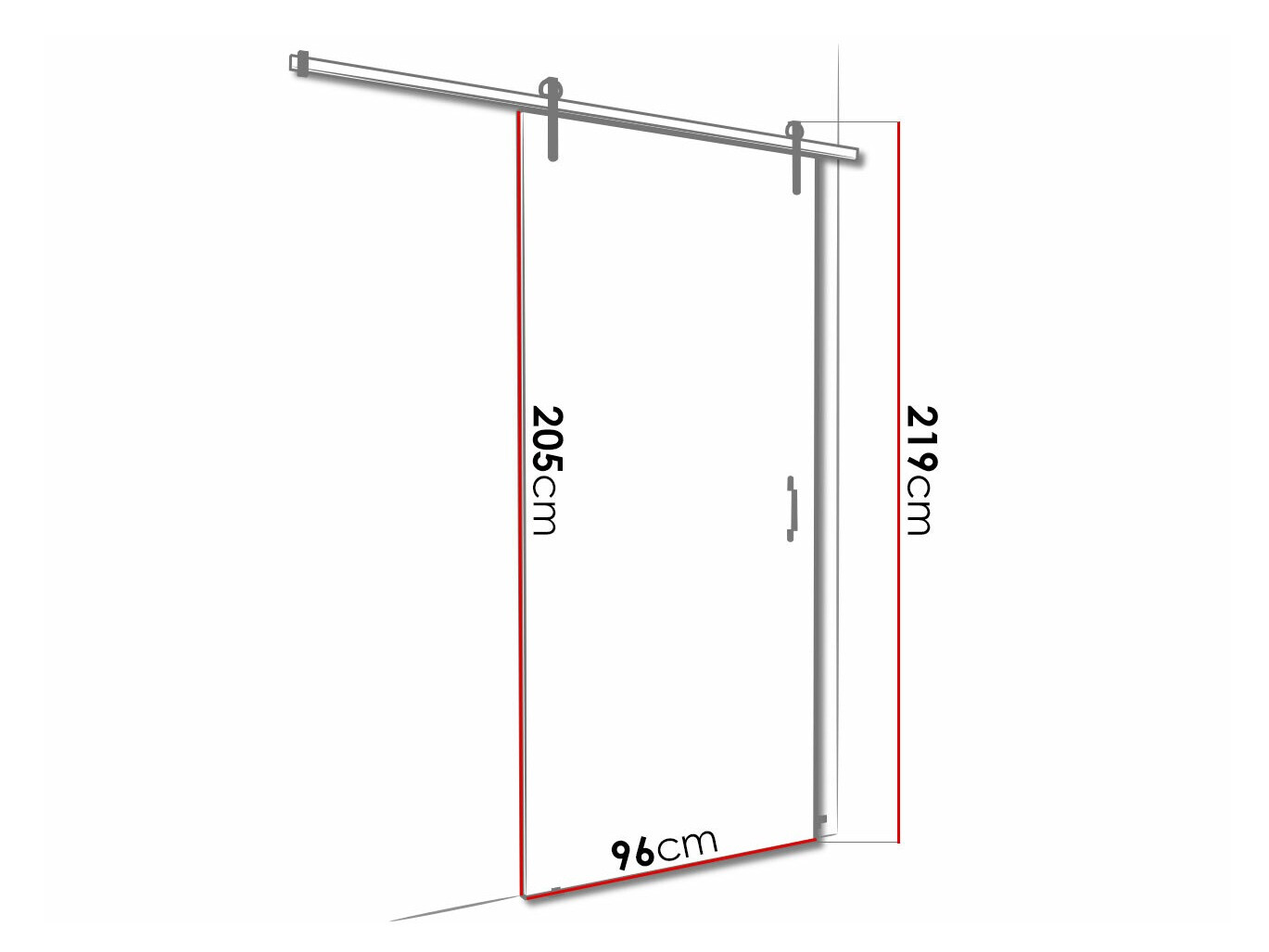 Bīdāmas durvis Dover 157 (Sonomas ozols + Melns)