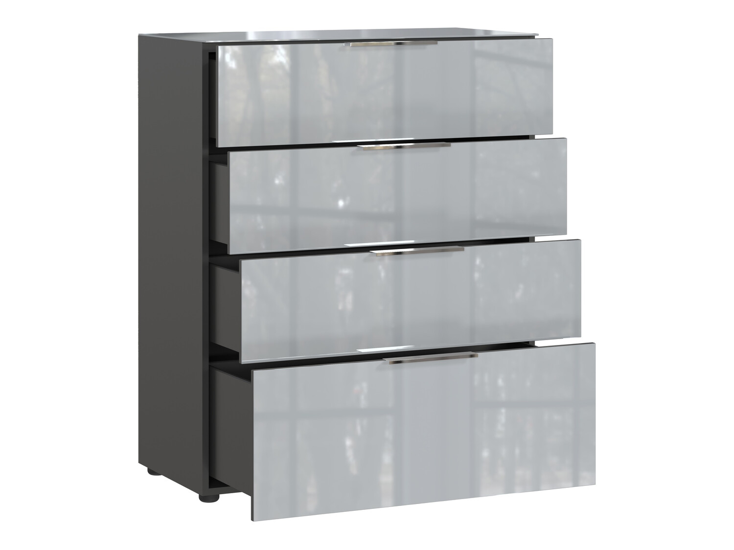 Kumode Sacramento 299 (Grafīts + Glancēts pelēks)