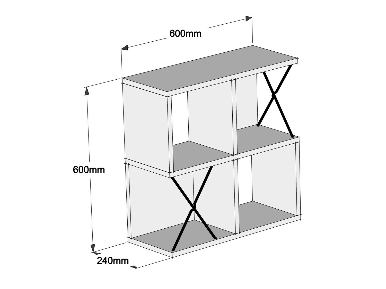 Настенная полка Kailua 137 (Орех)