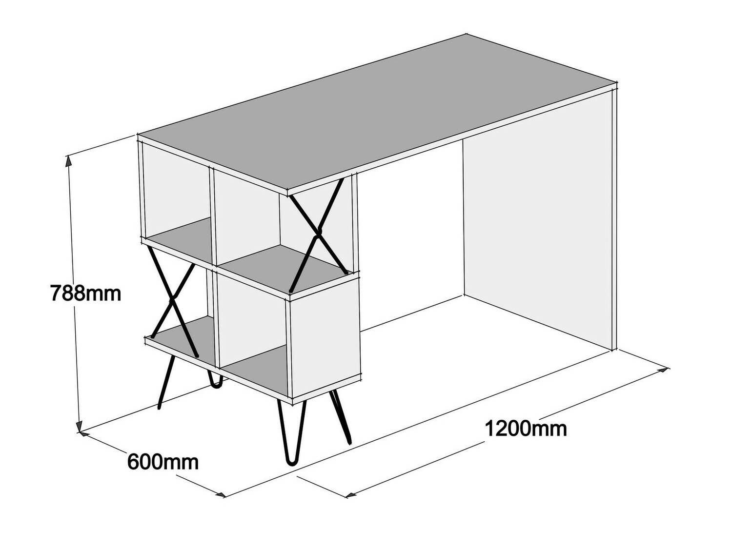 Письменный cтол Kailua 139 (Дуб)