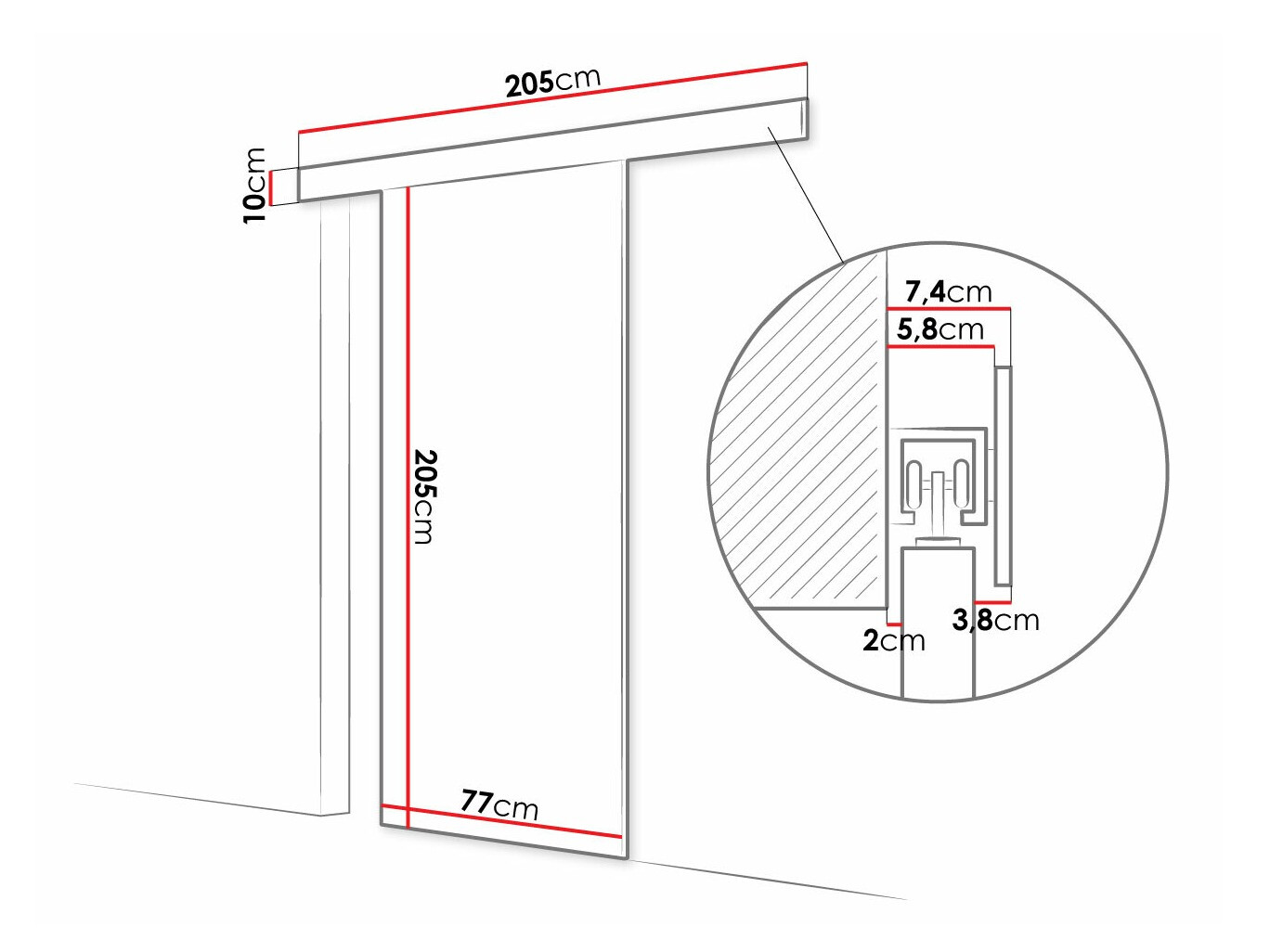 Раздвижные двери Closico 179 (Белый)