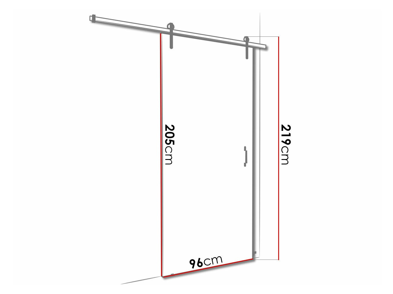 Раздвижные двери Dover 154 (Сонома Дуб)