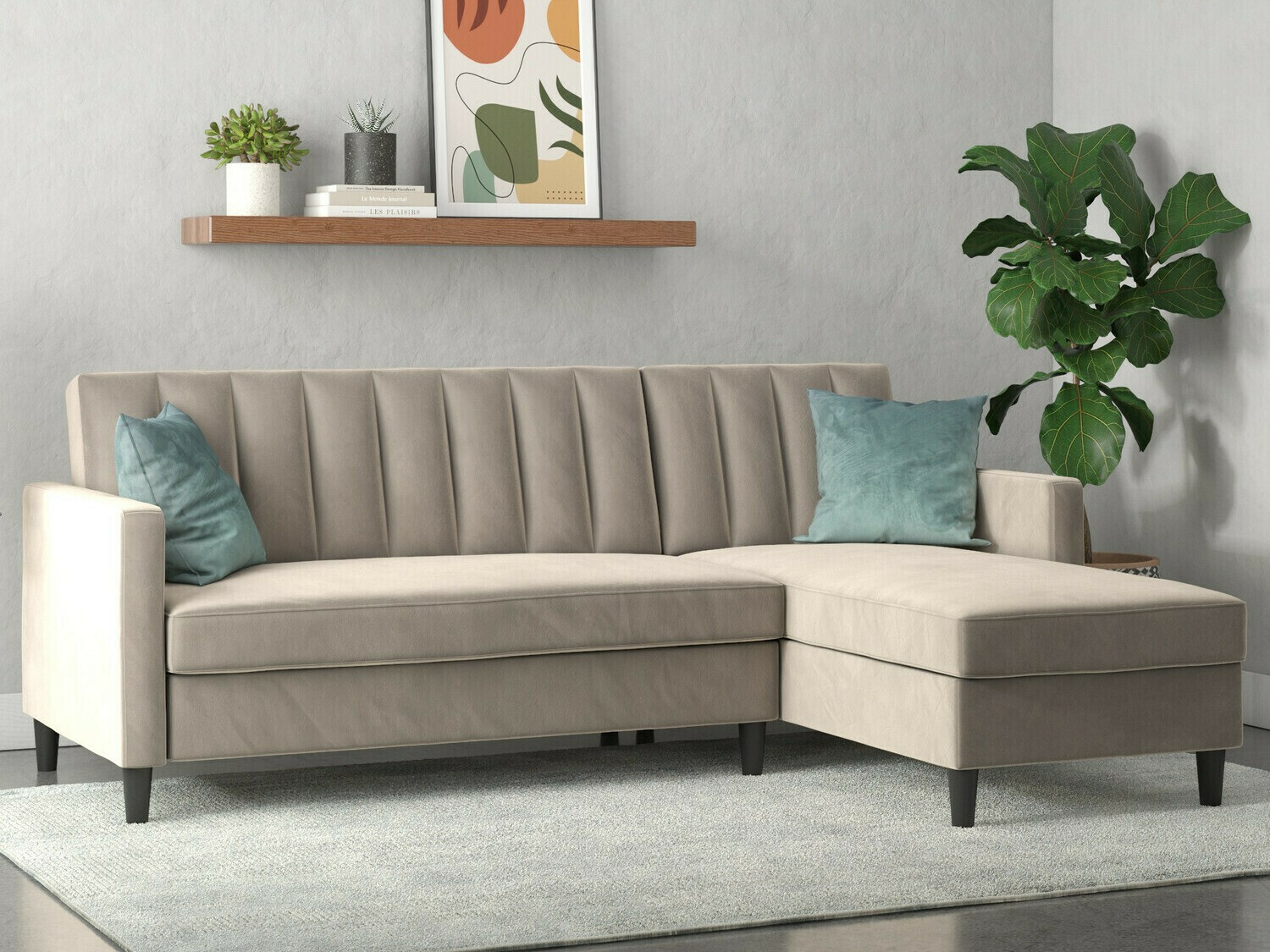 Stūra dīvāns Tulsa 583 (Taupe)