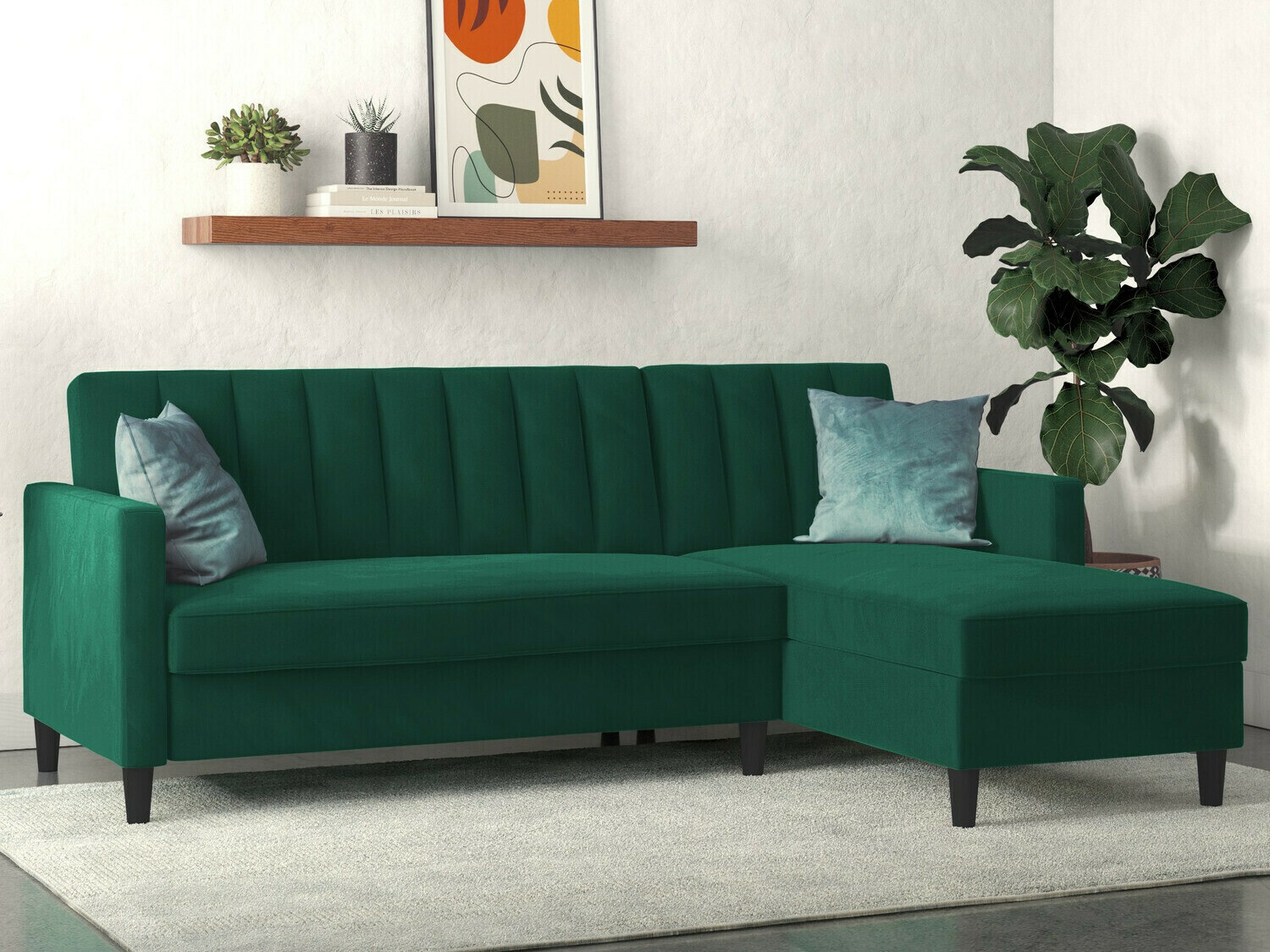 Stūra dīvāns Tulsa 583 (Zaļš)