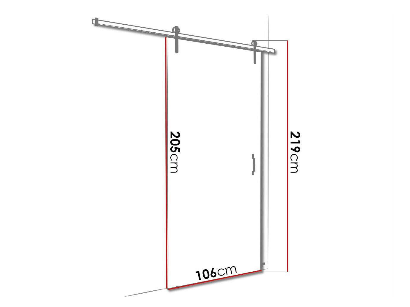 Bīdāmas durvis Dover 161 (Tumši pelni + Melns)