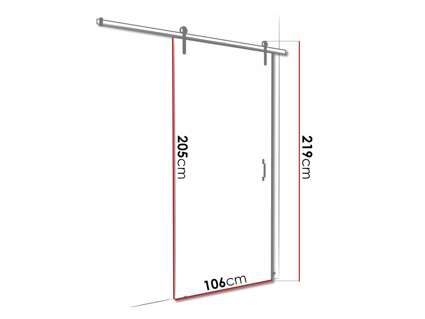 Раздвижные двери Dover 158 (Антрацит + Чёрный)
