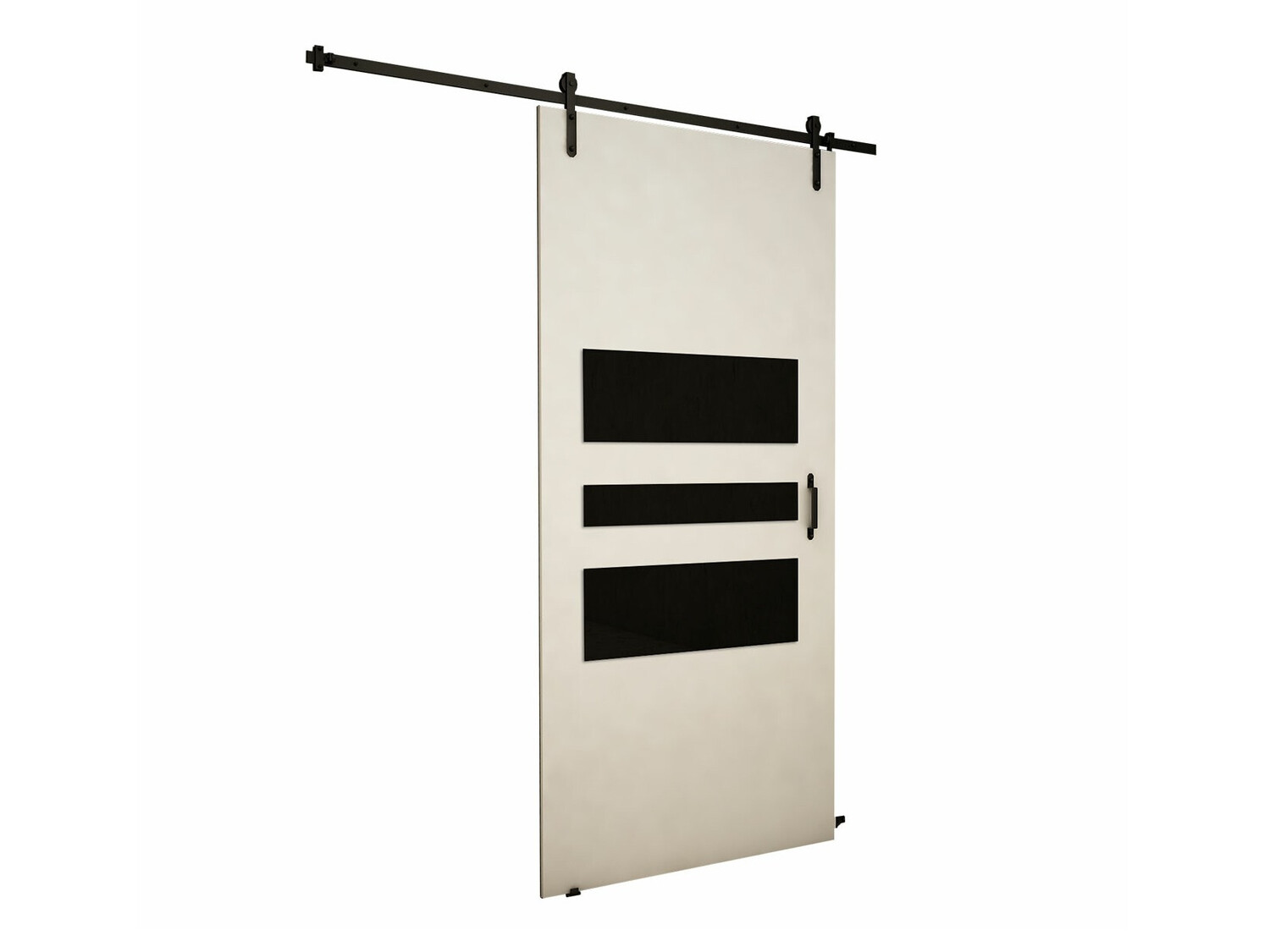 Раздвижные двери Dover 162 (Белый + Чёрный)