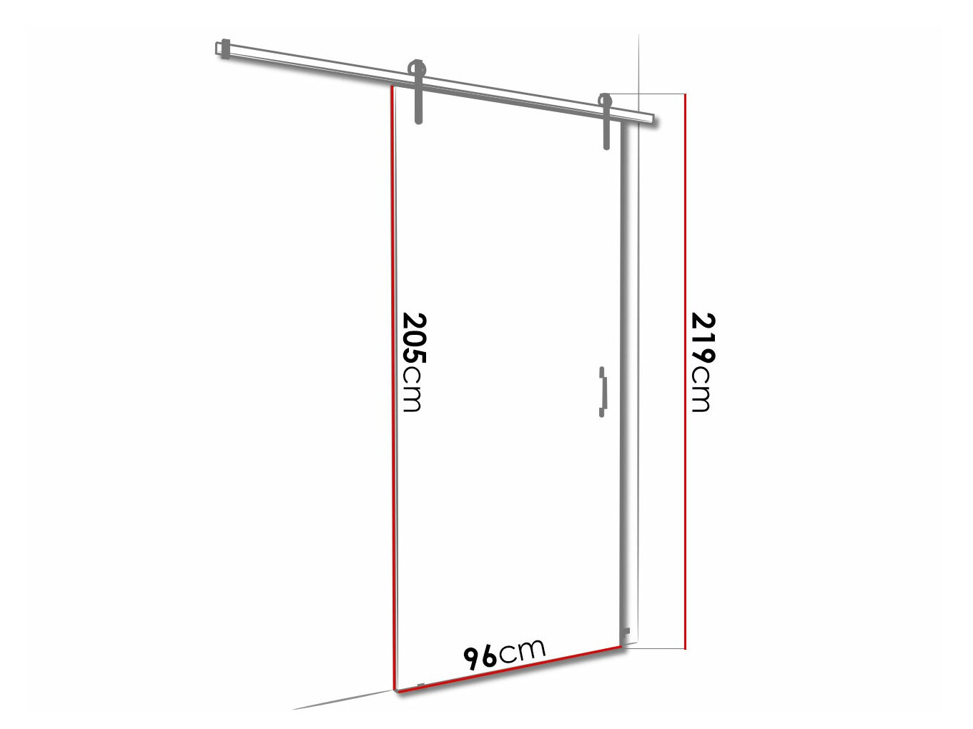 Раздвижные двери Dover 163 (Антрацит + Чёрный)